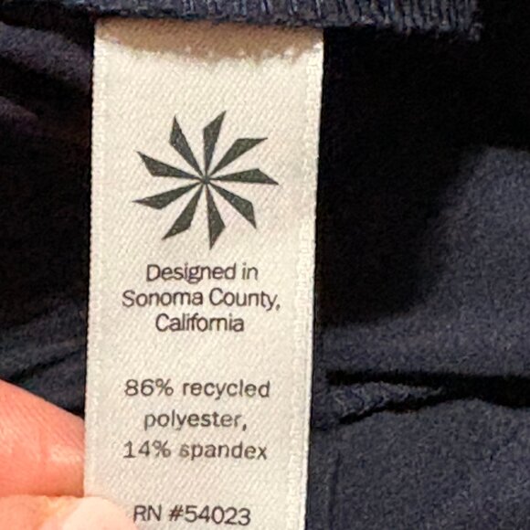 ATHLETA La Viva Ruched Cropped Jogger Pants Size 2 Navy - Picture 12 of 13